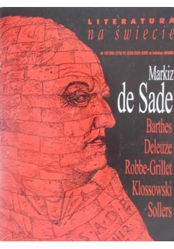 Literatura na świecie nr 10 / 1994 Markiz de Sade
