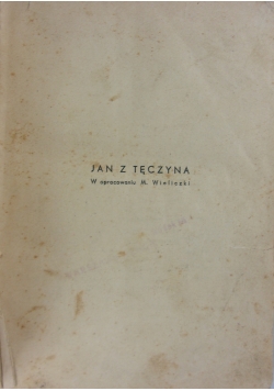 Jan z Tęczyna,ok.1936r.
