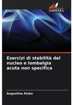 Esercizi di stabilità del nucleo e lombalgia acuta non specifica
