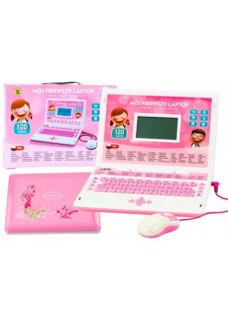Laptop interaktywny 60 funkcji różowy