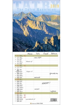 Kalendarz 2019 Wielopl. Śr - Tatry PP