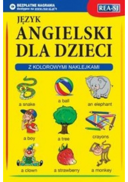 Język angielski dla dzieci z kolorowymi naklejkami