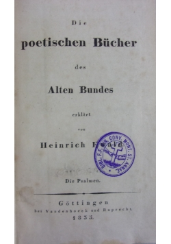 Die poetischen Bucher 1855 r.