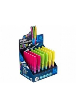 Długopis wymazywalny 0,6mm neon (36szt) ASTRA