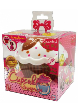 Cupcake Babeczka z niespodzianką Candie brązowo-biała