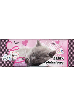 Farby plakatowe 12 kolorów 20 ml My little friend