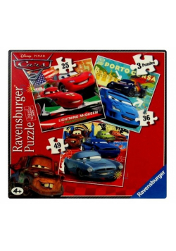 Puzzle Disney Auta 2 3w1