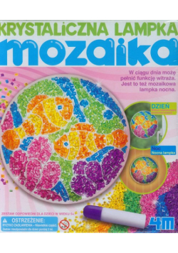 Krystaliczna lampka mozaika