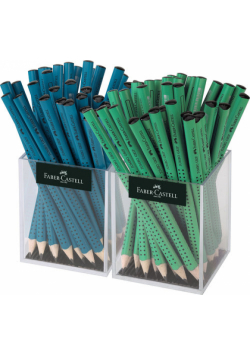 Ołówek Faber-Castell Jumbo Grip B Display 2x36 sztuk turkusowy zielony