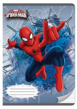 Zeszyt A5 w trzy linie 16 kartek Spider-Man 5 sztuk