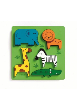 Puzzle drewniane Układanka ZOO