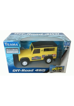 Teama Jeep 4WD skala 1:32 żółty