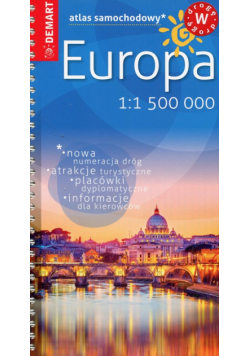 Europa atlas samochodowy mały 1:1 500 000