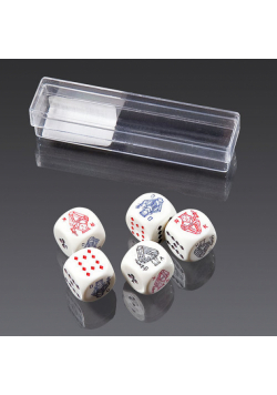 Kości do gry Piatnik Pokerowe 16mm