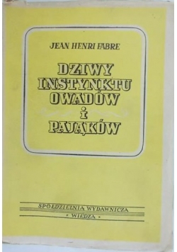 Dziwy instynktu owadów i pająków-1948 r.