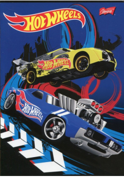 Zeszyt A5 Hot Wheels w kratkę 16 kartek 15 sztuk