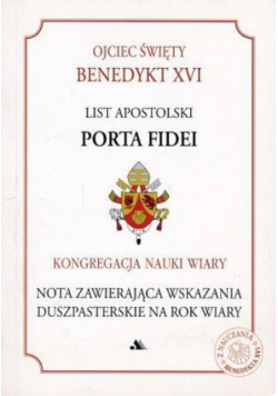 List apostolski Porta Fidei