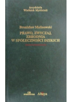 Prawo,  zwyczaj,  zbrodnia w społeczności dzikich