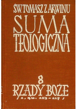 Suma teologiczna  Św Tomasz z Akwinu  Tom 8