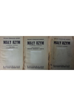 Mały Rzym , 3 Tomy , 1936 r.