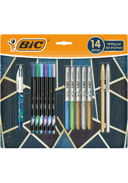 Zestaw piśmienniczy BIC Kids Metallic 14 elementów blister