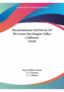 Reconnoissance Soil Survey Of The Lower San Joaquin Valley, California (1918)