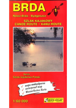 Brda mapa kajakowa 1:60 000