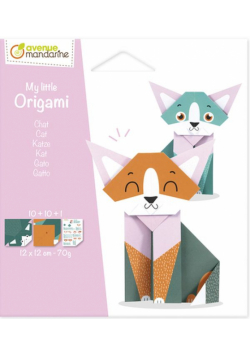 Papier origami 12x12 cm Kot 20 arkuszy