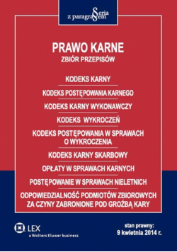 Prawo karne Zbiór przepisów