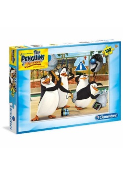 Puzzle Pingwiny z Madagaskaru 100