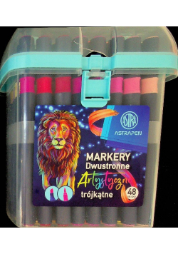 Markery dwustronne artystyczne trójkątne