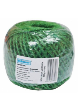 Sznurek jutowy zielony 90g 100m
