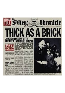 Thick as a brick, płyta CD
