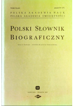 Polski słownik biograficzny Tom XLI Zeszyt 171