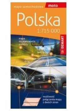 Polska mapa samochodowa 1:715 000