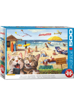 Puzzle 500 No cats allowed by Lucia Heffe 6500-5879