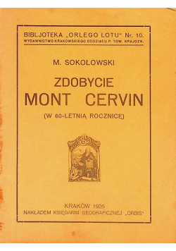 Zdobycie Mont Cervin 1926 r.