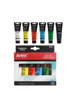 Zestaw farb akrylowych 6 kolorów 6x35ml