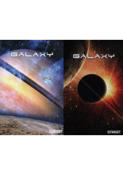 Zeszyt A4 Galaxy w kratkę 54 kartki 10 sztuk mix