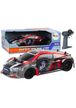 Auto R/C 1:18 gumowe koła drift czerwony