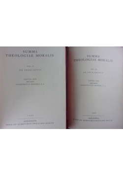 Summa Theologiae Moralis ,Tom II,III