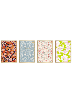 Zeszyt A5/60K kratka Metallic Floral (10szt)