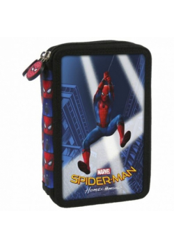 Piórnik z wyposażeniem dwukomorowy Spider-Man
