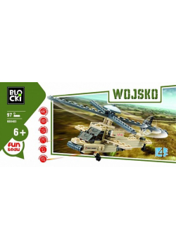 Klocki Blocki Wojsko Śmigłowiec bojowy 97 elementów
