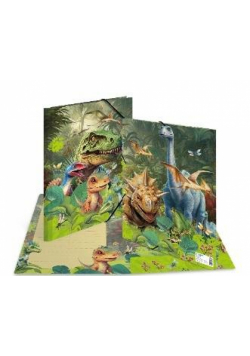 Teczka A4 z gumkami Dinozaury
