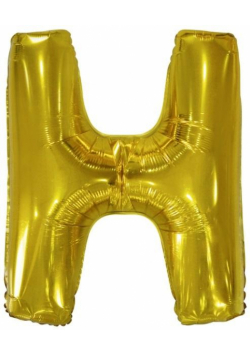 Balon foliowy litera H złota 67x86cm
