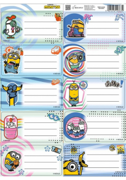 Naklejki na zeszyty Minionki