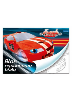 Blok rysunkowy A4 20 kartek z pierwszą stroną do kolorowania Freak Auto