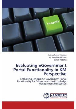 Evaluating eGovernment Portal Functionality in KM Perspective