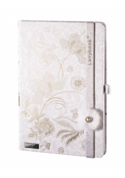 Notes A5 Lanybook Phenomenal Fluffy w kratkę biały